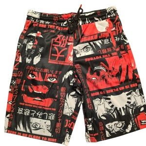 Fresh Prints of Tokyo Drill Clothing Size Small Shorts Black & Red